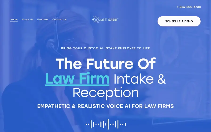 Meet Gabbi, AI Conversational Platform homepage